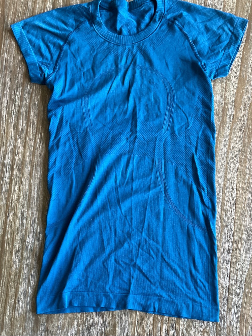 lululemon athletica Blue Short-Sleeve Athletic Tee